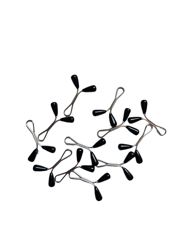 Clip Hijab Pins - Pack of 12 Black