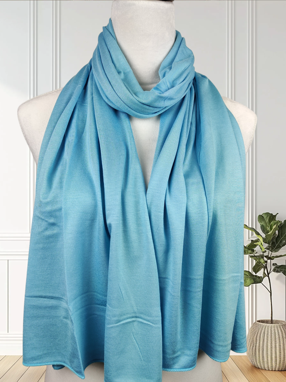 Premium Jersey Hijab – Blue