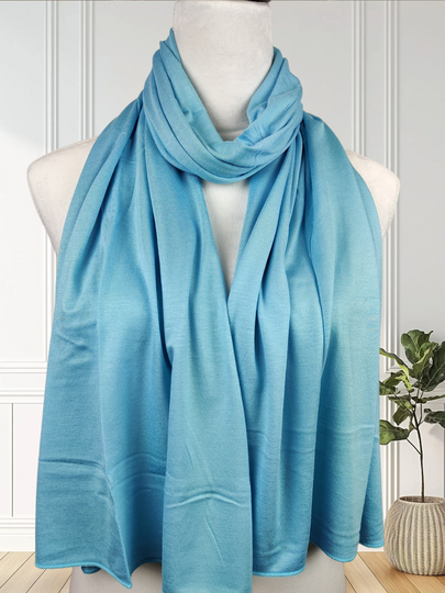 Premium Jersey Hijab – Blue