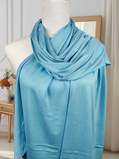 Premium Jersey Hijab – Blue