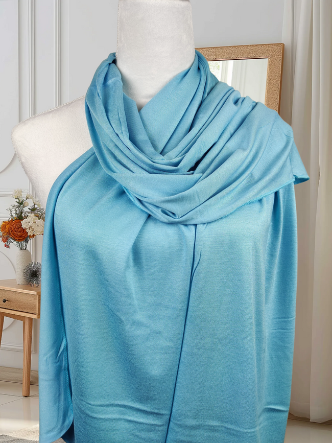 Premium Jersey Hijab – Blue
