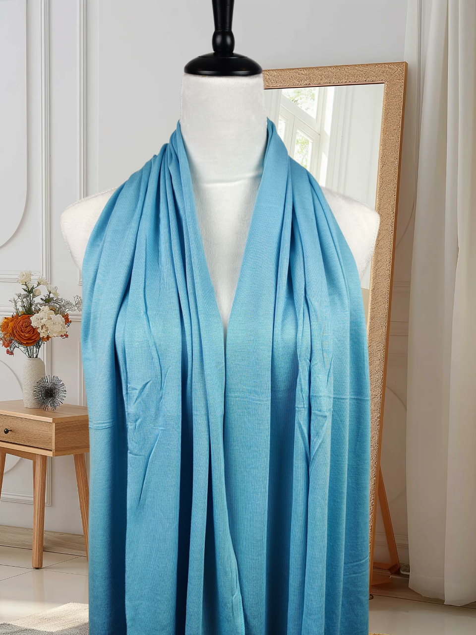 Premium Jersey Hijab – Blue