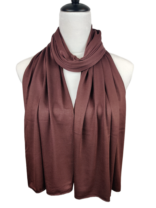 Premium Jersey Hijab – Coffee