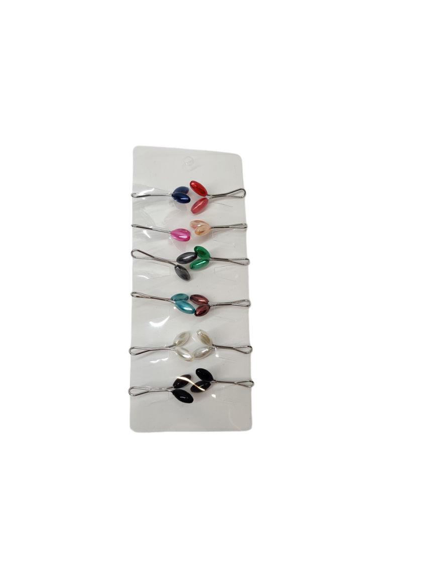 Clip Hijab Pins - Pack of 12 Multi