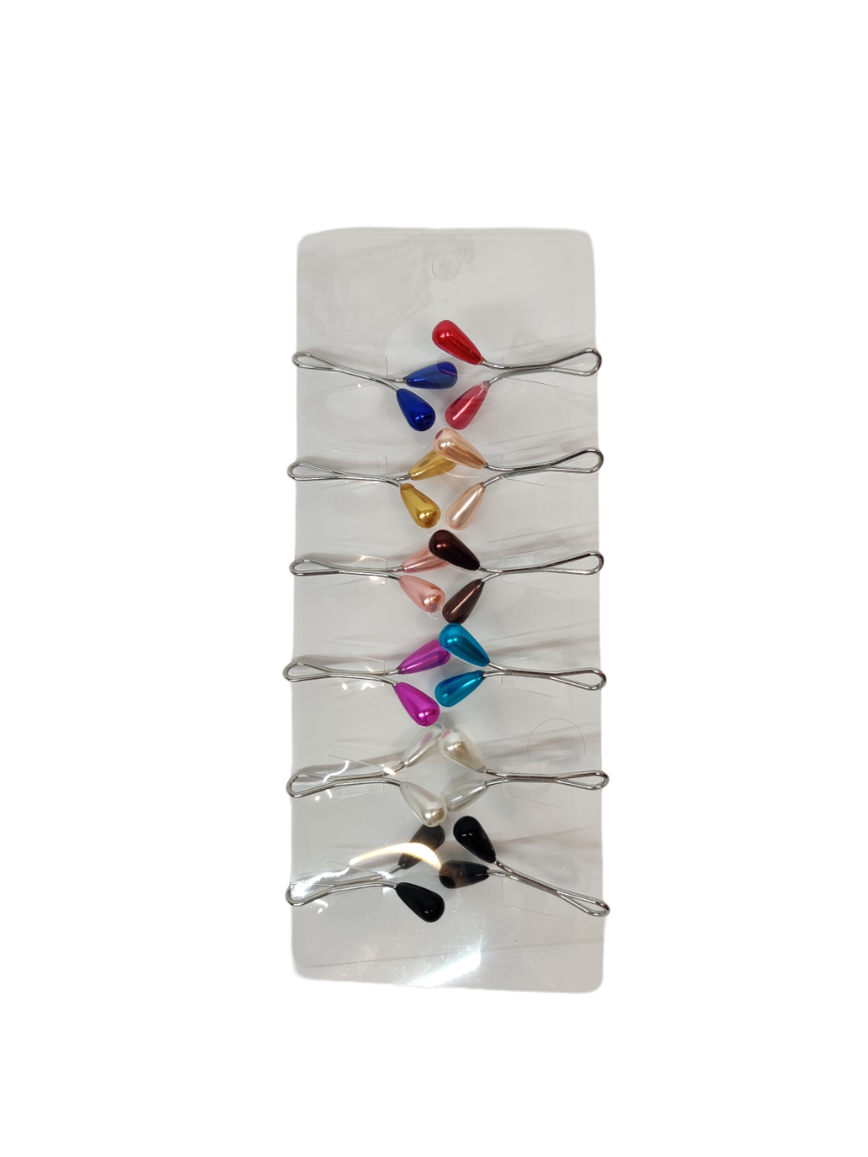 Clip Hijab Pins - Pack of 12 Multi