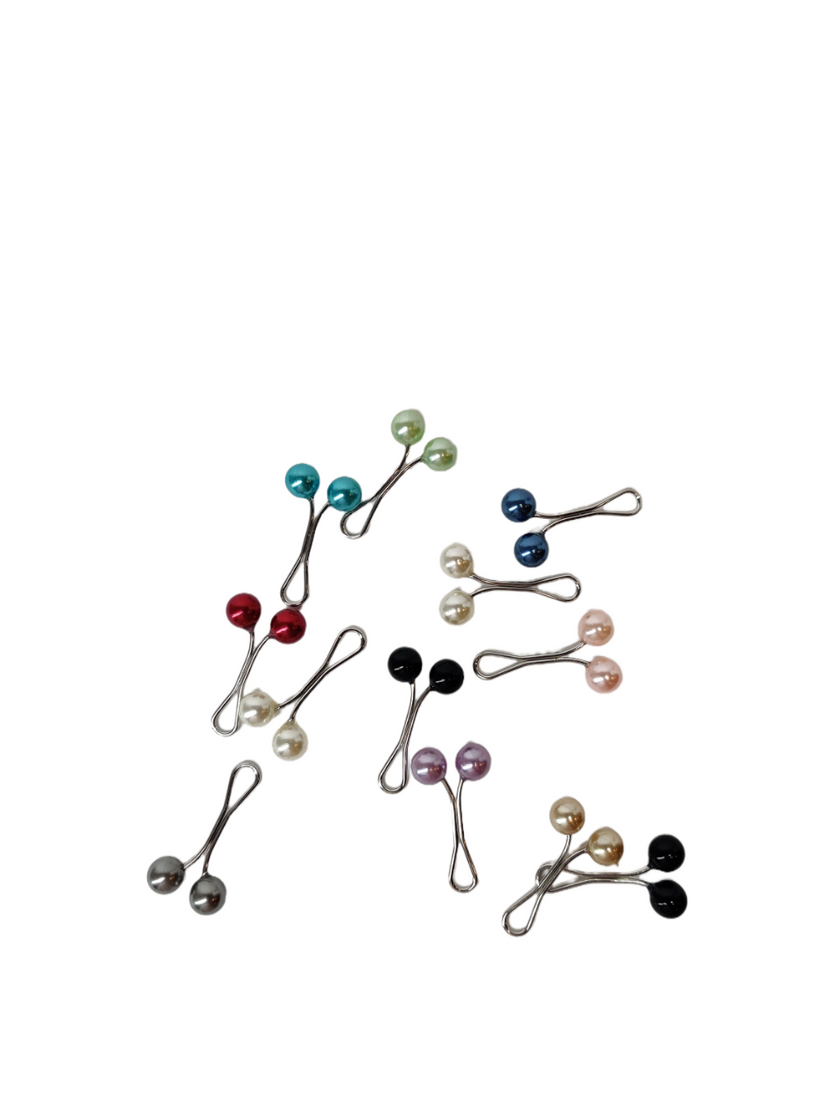 Clip Hijab Pins - Pack of 12 Multi