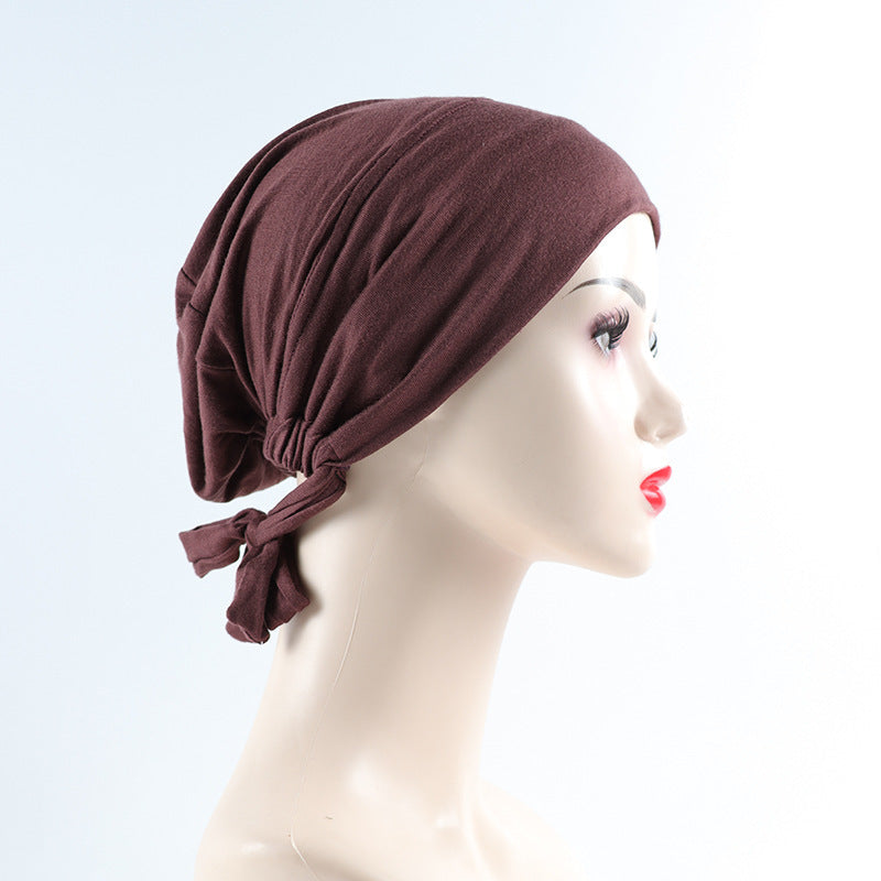 Elastic Adjustable Bonnet Undercap – Magenta