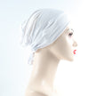 Elastic Adjustable Bonnet Undercap – White