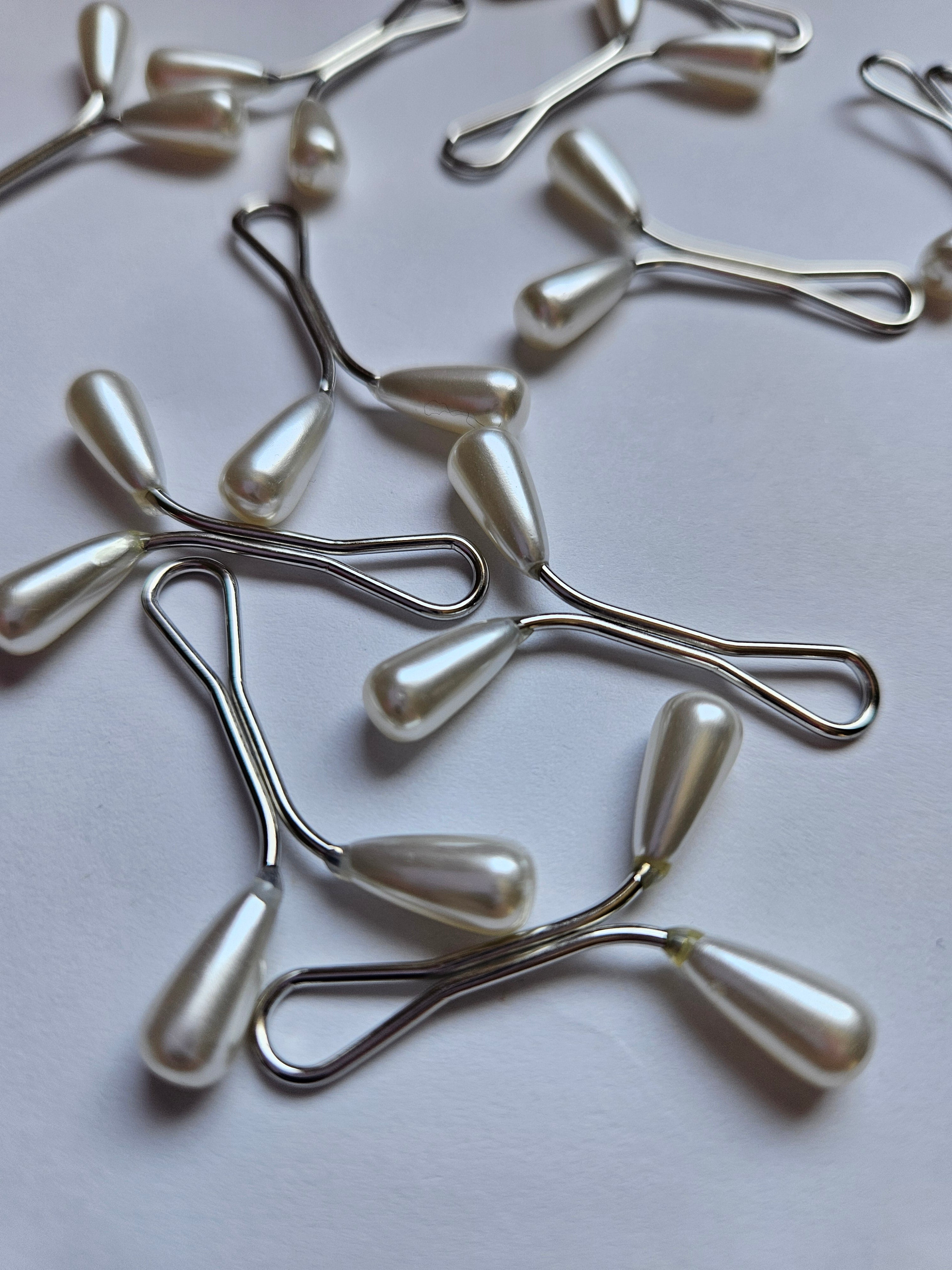 Clip Hijab Pins - Pack of 12 White