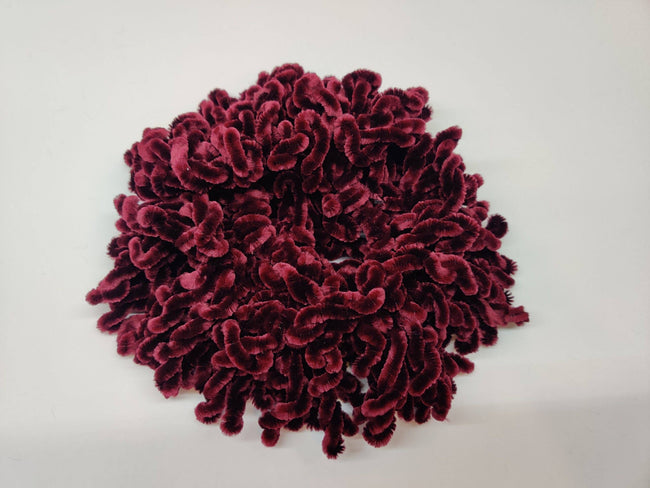 Velvet Volumizing Scrunchies - Maroon
