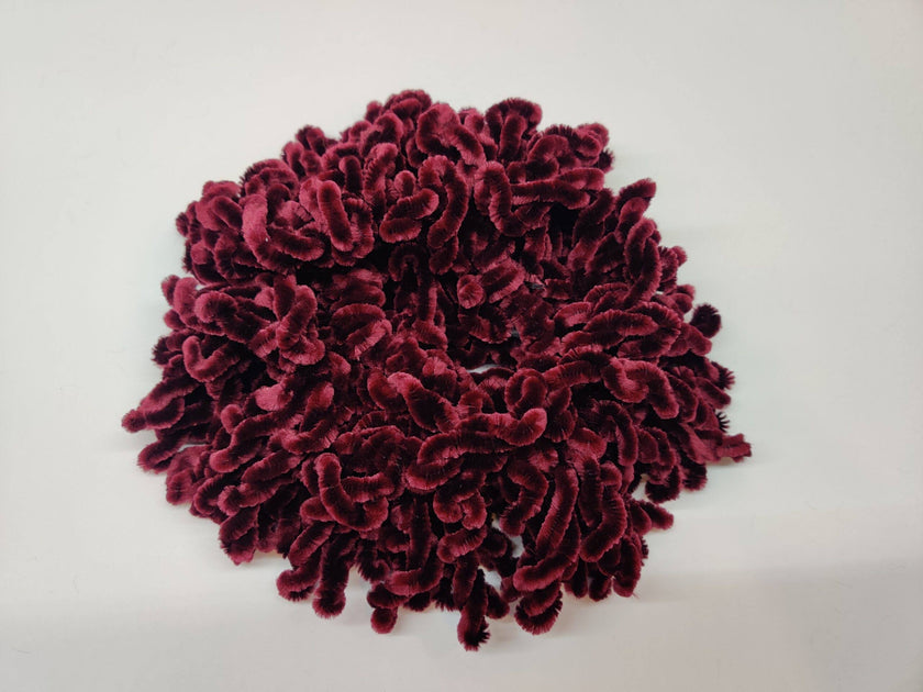 Velvet Volumizing Scrunchies - Maroon