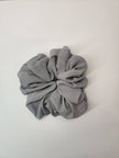 Bubble Chiffon Scrunchies - Light Gray