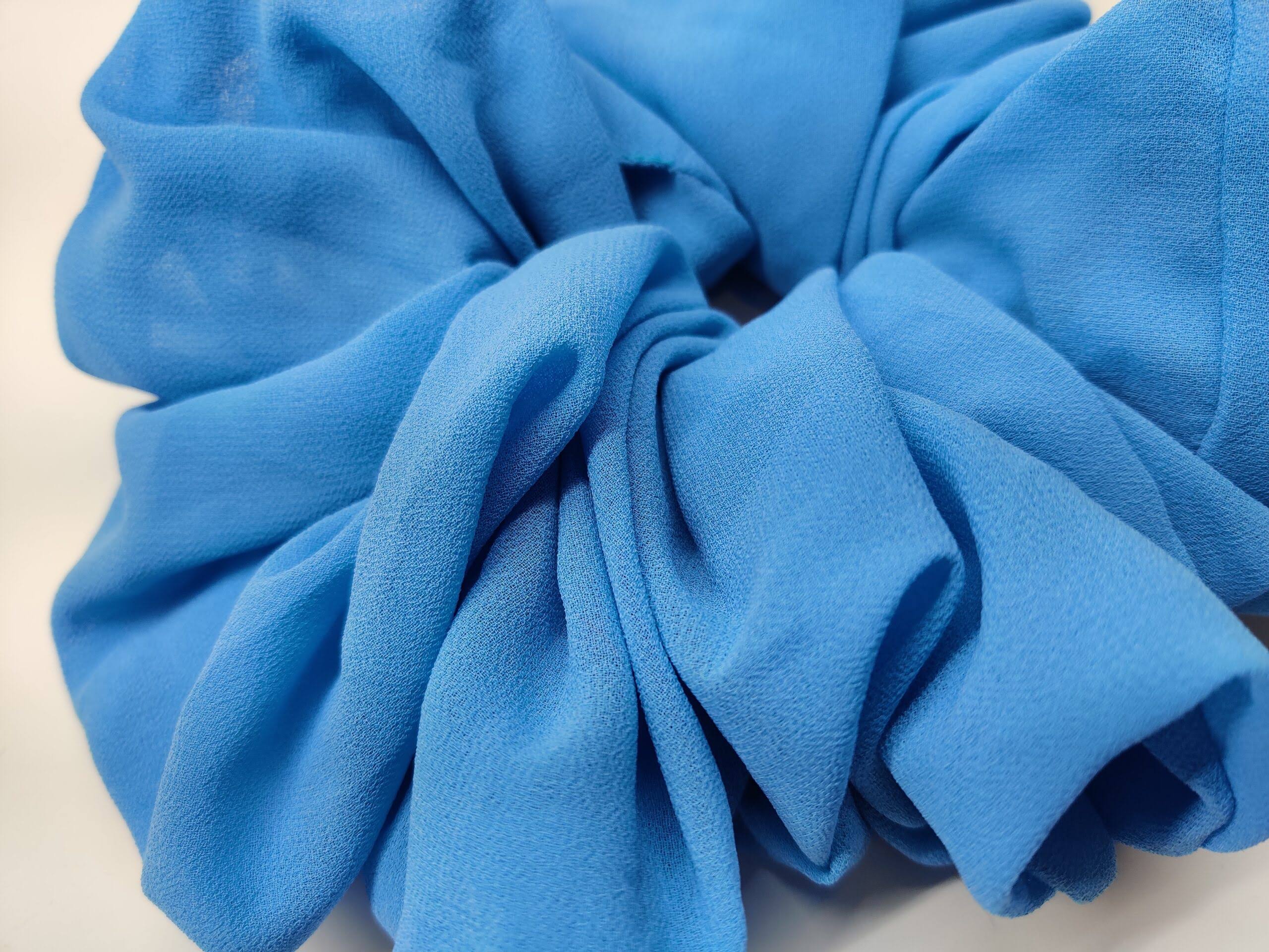 Bubble Chiffon Scrunchies - Royal Blue