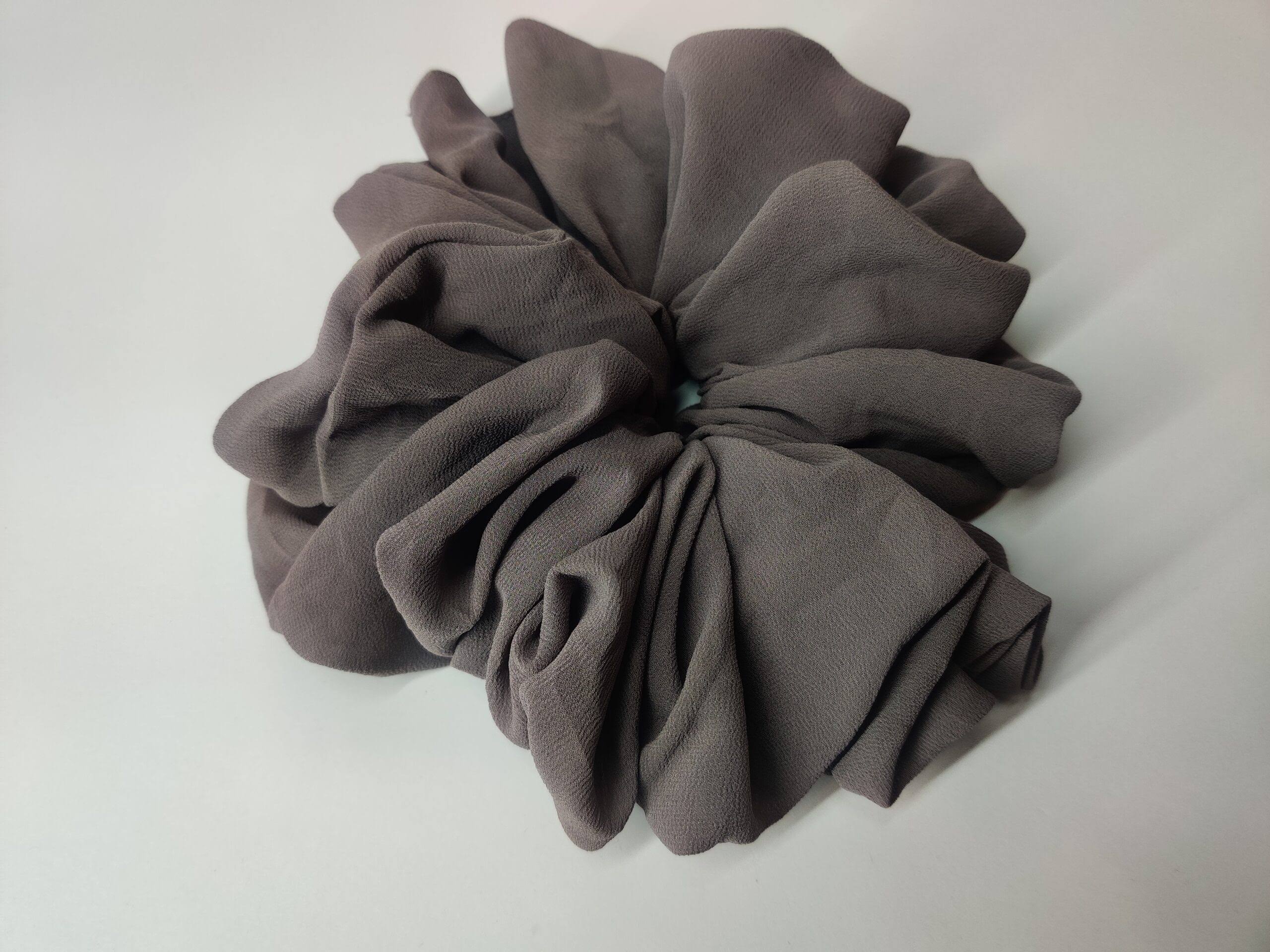 Bubble Chiffon Scrunchies - Stoney Gray