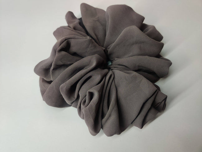 Bubble Chiffon Scrunchies - Stoney Gray