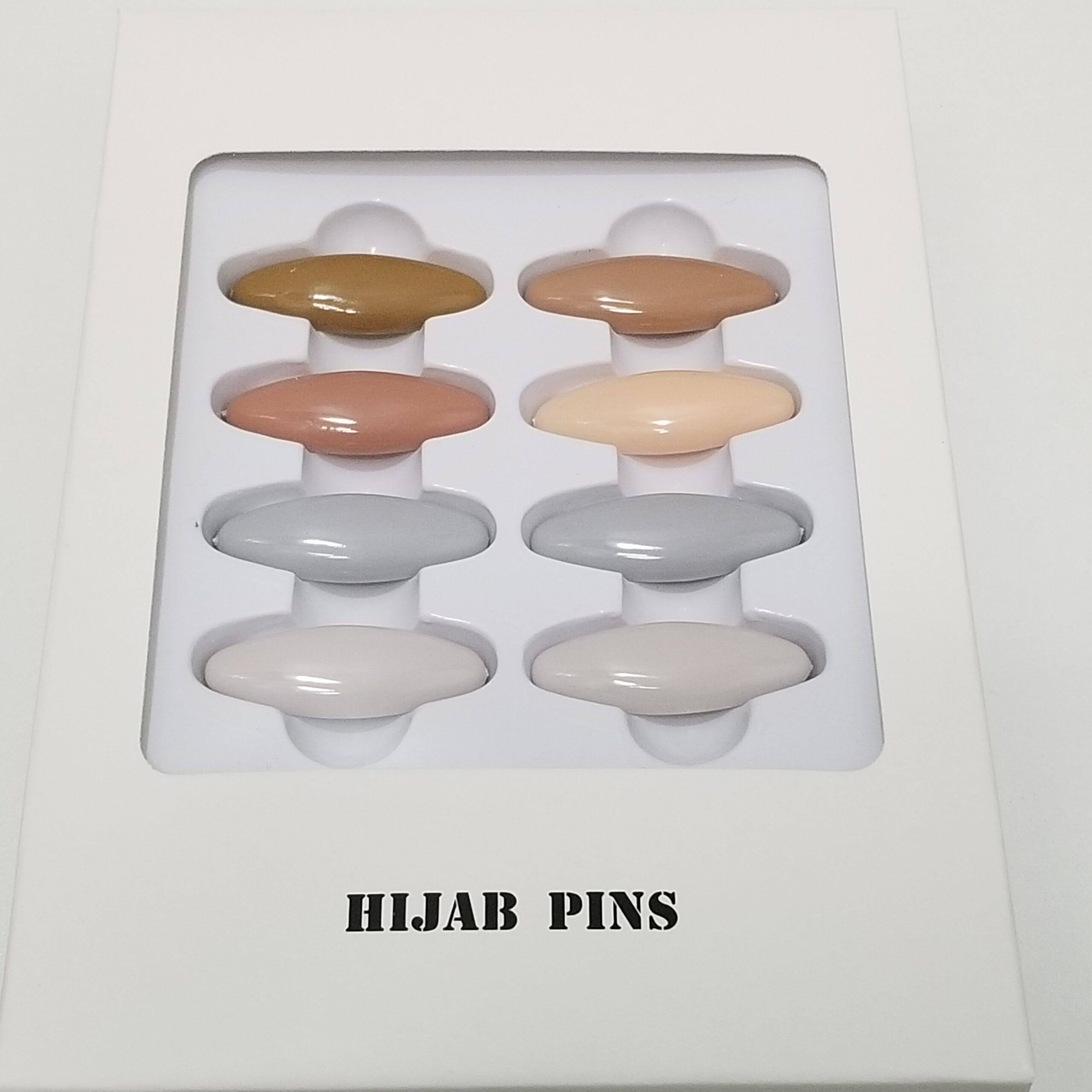 Hijab Pin - Pack of 8 - Pastel