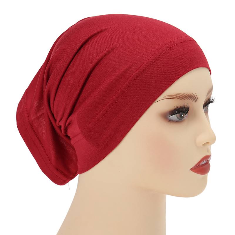 Plain Tube Under Cap - Ruby Red