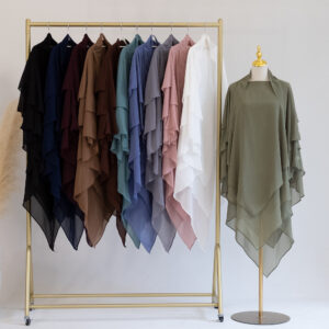 Transform Your Look – 2+3 Layer Flowing Khimar